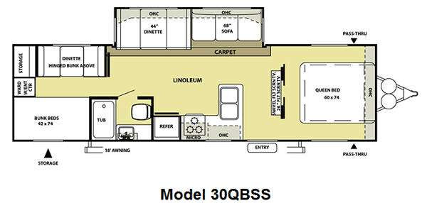 2010 Salem 30QBSS w/ Bunk house in Travel Trailers & Campers in Oshawa / Durham Region - Image 2