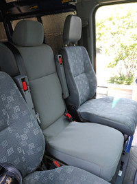 Customized Centre Seat for Work Vans W/ Shoulder Seat belt