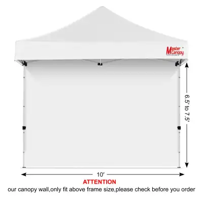 Master Canopy SIDEWALL 10x10’ Instant Canopy Tent White, View more
