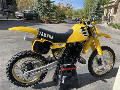 1983 YZ490, fully restored, 5hrs on rebuilt engine