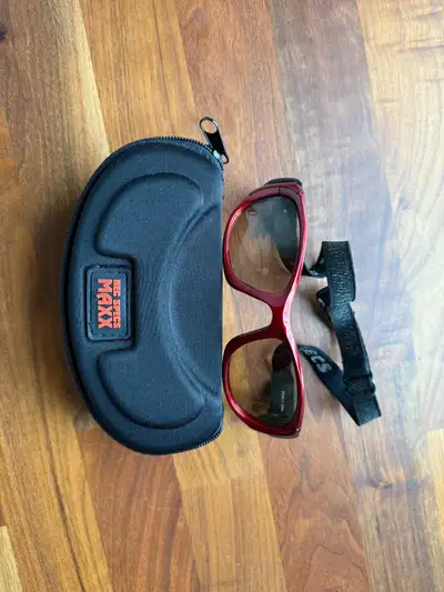 New RED SPORTS MAXX Protective Sunglasses with Strap & Case, View more