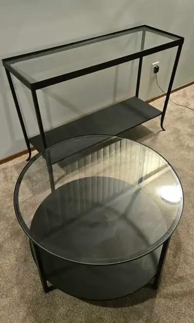 Glass Coffee Table and Console, View more