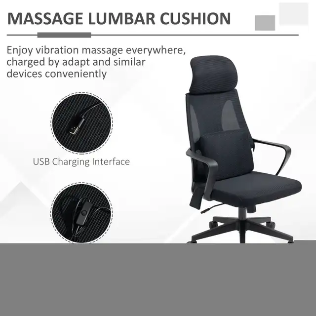 Ergonomic Mesh Computer Chair Executive Task Chair, Black in Chairs & Recliners in Markham / York Region - Image 8