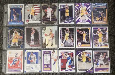 Selling 18 collectible Anthony Davis basketball cards including 5 Refractors cards in EXCELLENT cond...