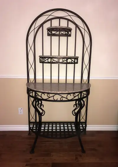 Coffee Bar Granite & Ornate Metal  $300., View more