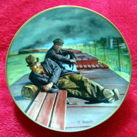 "Men Of The Rails Hobos" Collector Plate