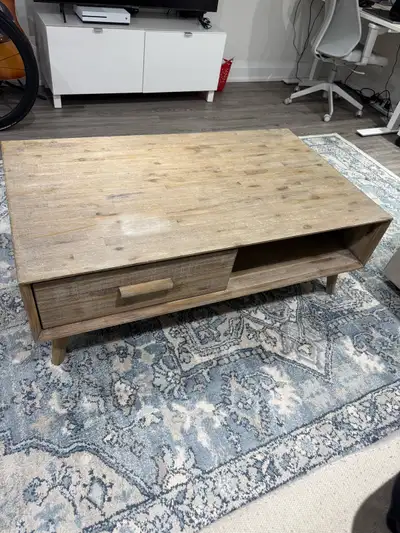 Wooden coffee table, View more