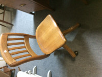 Vintage solid wood chairs for sale.