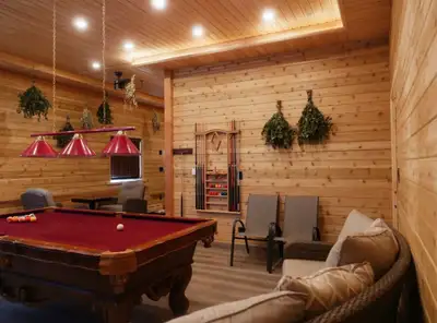 Luxury Cedar Spa House Retreat – 20’ x 40’ Sauna • Steam Room • Cold Plunge • Sonos • Full Kitchen E...