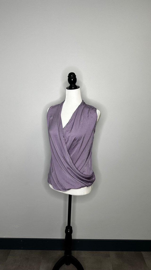 Sleevless Sheer Blouse Purple in Women's - Tops & Outerwear in Winnipeg