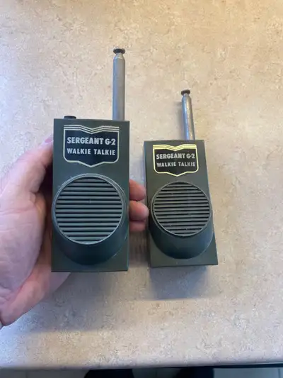 Vintage Toy Sergeant G2 Walkie Talkies , View more