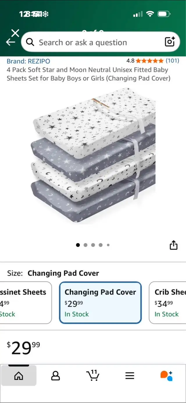 4 brand new change pad sheets in Bathing & Changing in Guelph - Image 2