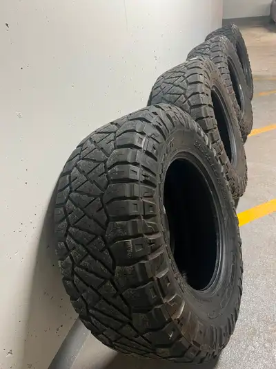 The price is for the set of 4 35x12.5R18LT 12 PLY 128Q - Nitto Ridge Grappler Load F Pickup Ottawa D...