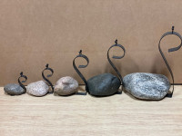 Locally made rock snails for garden 5 sizes (priced individually