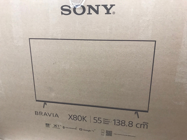 Sony X80K 55" 4K UHD HDR LED Smart Google TV KD55X80K in TVs in Kitchener / Waterloo - Image 2