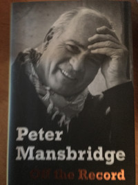 Book by Peter Mansbridge, Off the Record $8