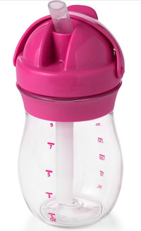 Oxo Tot Transitions Straw Cup, Pink, Large