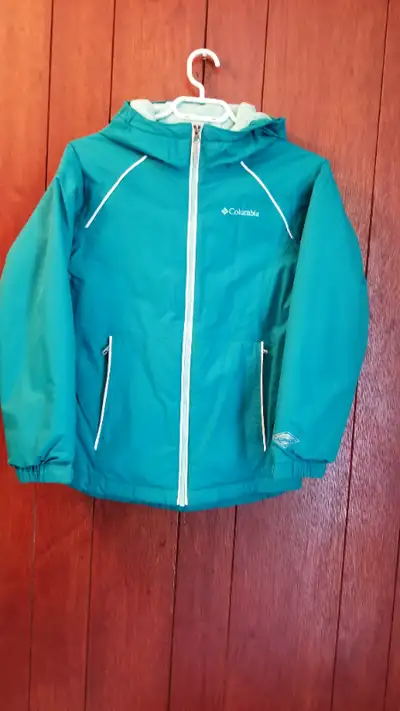 columbia girls fall jacket size, medium
