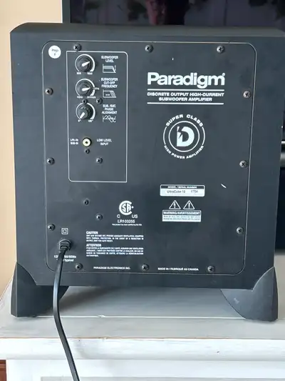 Paradigm subwoofer, View more