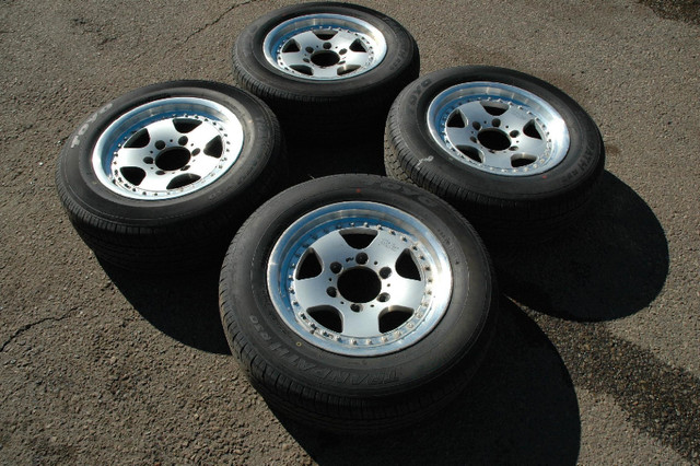 Jdm 16" Bridgestone Cv (645) Rims & Tires (6x139.7) 215/65r16 in Tires & Rims in Calgary - Image 3