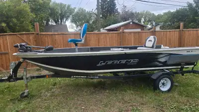 Selling my 2011 legend 16 Xcite. Boat has a welded hull, havent seen a drop of water when pulling th...
