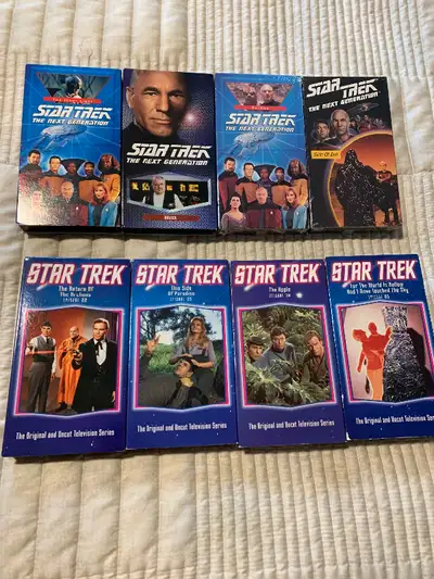 Star Trek VHS 4 tapes - The Next Generation 4 VHS tapes, View more