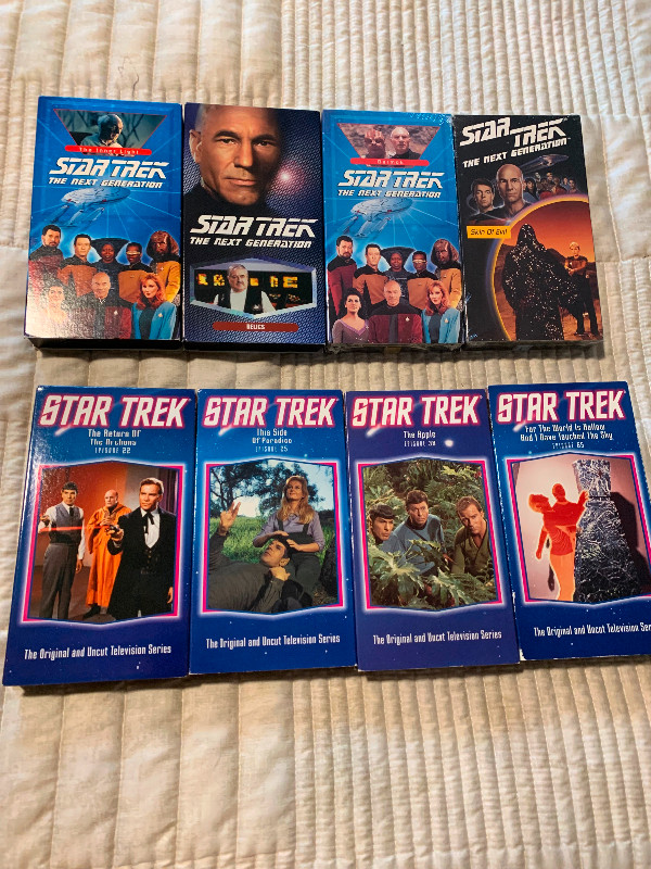 Star Trek VHS 4 tapes - The Next Generation 4 VHS tapes in CDs, DVDs & Blu-ray in Oshawa / Durham Region