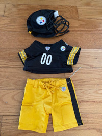 Build-a-Bear Pittsburgh Steelers football outfit