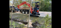Mini excavator services