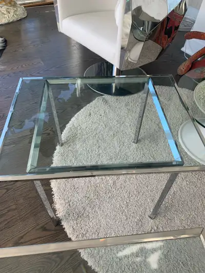  Vintage tables chrome glass MCM, modern classic, View more