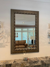 Decorative Mirror and wall sconces