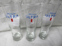 MICHELOB ULTRA   tall boy  BEER   GLASSES