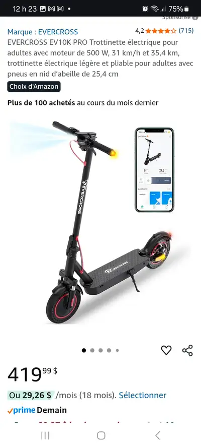 trottinette evercross ev10k pro, View more