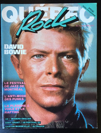 Québec Rock  -  No 71  -  Juillet 1983  - Spécial David Bowie