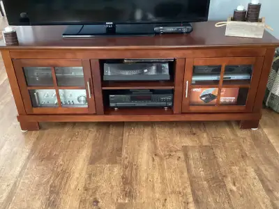 CHERRY WOOD TV CABINET, View more