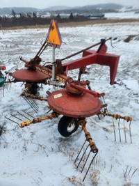 square press...tedder rakes...and disc mower for sale