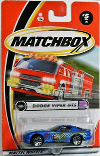 Matchbox 1/64 Dodge Viper Diecast Cars