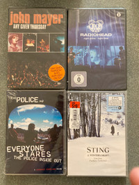 New Music DVDs The Police Sting Radiohead John Mayer live
