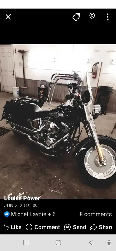 Harley Davidson Fatboy 2005 10th anniversary new Michelin tires pushrods change at 50 and timing cha...