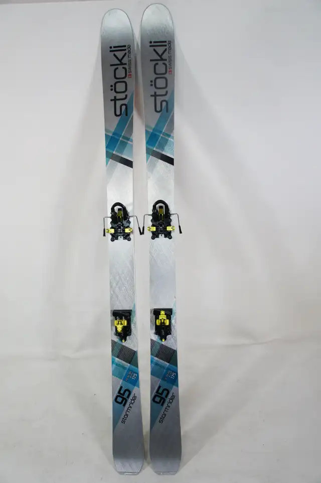 GORGEOUSE STOCKLI 175cm WORLD SKIS SWISS HANDMADE 95MM DRILLED in Ski in Markham / York Region - Image 2