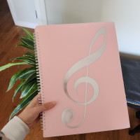 Sheet Music Folder 4 Pages Expand Blush Pink