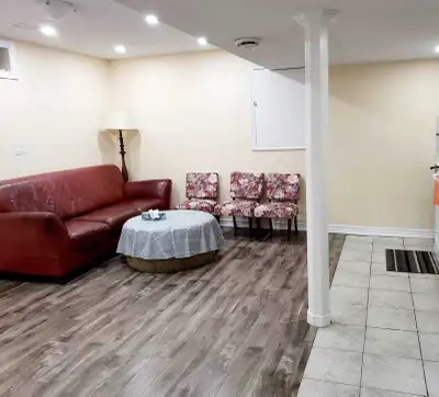 2 semi-furnished basement rooms available for rent ASAP. Rooms include bed, mattress, side table, co...