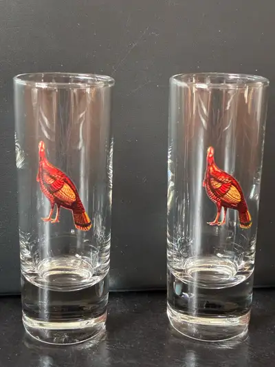 Pair of Wild Turkey Bourbon Shot Glasses, View more