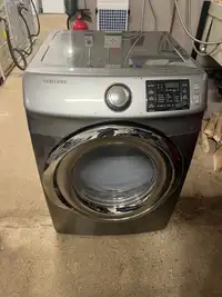 Samsung grey front load electric dryer 