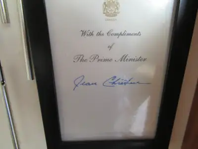 Jean Chretien Autograph, View more