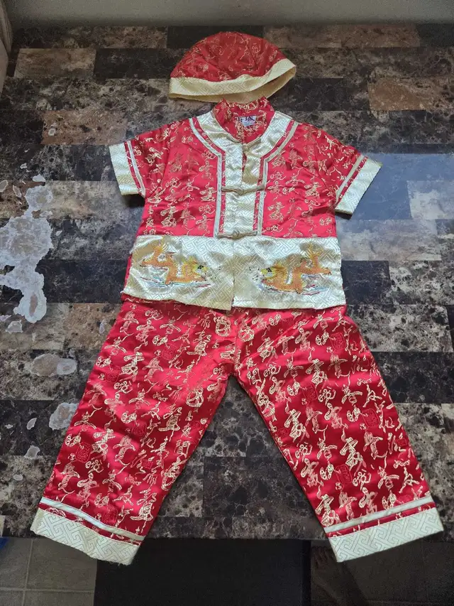 New Chinese Boys Tang Suit Set For Traditional Luna New Yea in Clothing - 4T in Edmonton - Image 2