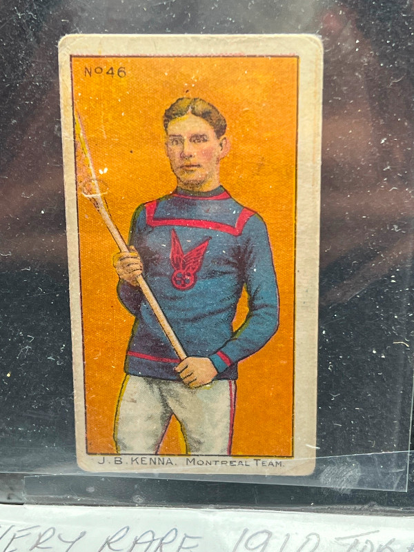 Very rare 1910 lacrosse card good card 113 years old in Arts & Collectibles in Mississauga / Peel Region - Image 2