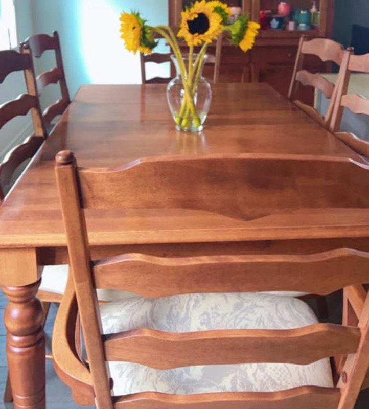 Dining Room Set, Queen Bed with Storage Base, and Glass Table Dining Tables & Sets St