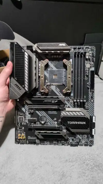 MSI MAG B550 tomahawk AM4 desktop motherboard, View more