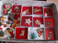 CHRISTMAS BROOCHES